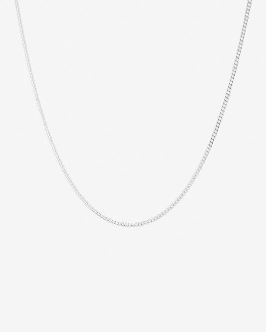 Round Cut Cubic Zirconia in 925 Sterling Silver Necklace 1