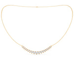0.40 TCW Round Moissanite Diamond Mini Choker Necklace in Solid Gold 5