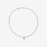 Round Cut Cubic Zirconia in 925 Sterling Silver Necklace 3