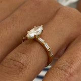 Stunning 2.0 CT Round Moissanite Engagement Ring with Dainty Pave Design 3
