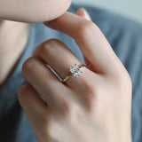 Stunning 2.0 CT Radiant Moissanite Engagement Ring with Solitaire Design 10