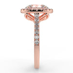 Stunning 2.11 CT Oval Moissanite Engagement Ring with Halo & Pave Design 10