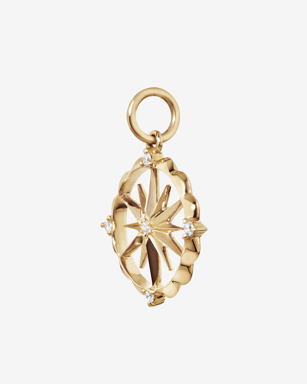 Round Cut Cubic Zirconia in 925 Sterling Silver Necklace 3