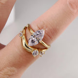 Stunning 2.0 CT Marquise Moissanite Engagement Ring with Solitaire Design 6