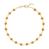 4.5 TCW Round Citrine Lab Made Diamond- November Birthstone Bracelet 1