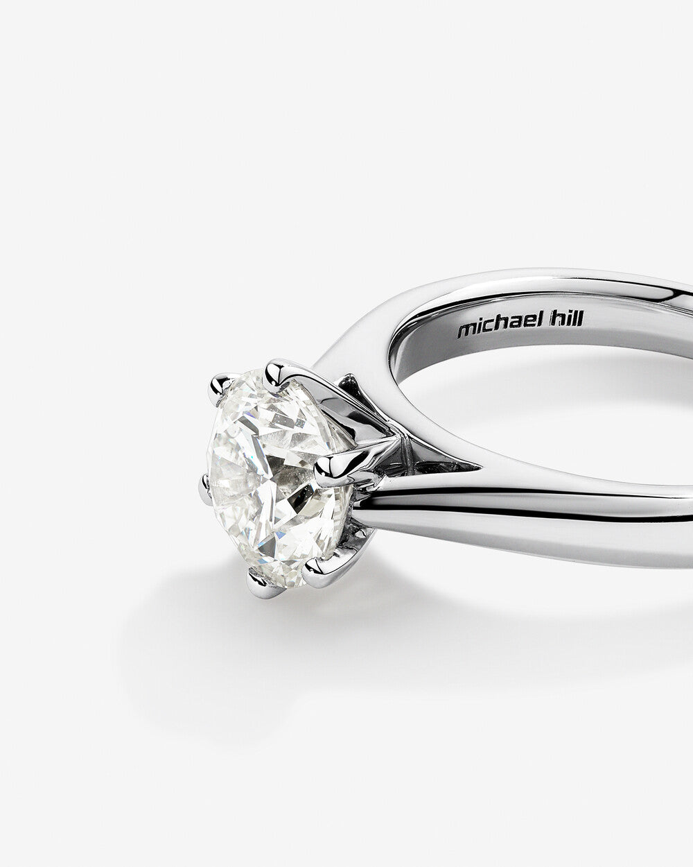 Stunning 2.0 CT Round Moissanite in Solitaire Engagement Ring 5