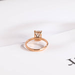 Stunning 1.0 - 2.0 CT Emerald Moissanite Engagement Ring with Solitaire Design 9