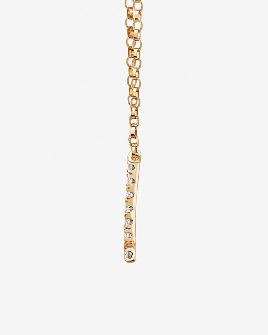 Round Cut Cubic Zirconia in 925 Sterling Silver Necklace 2