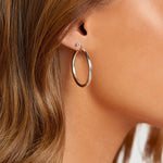 Round Cut Cubic Zirconia in 925 Sterling Silver Earrings 3