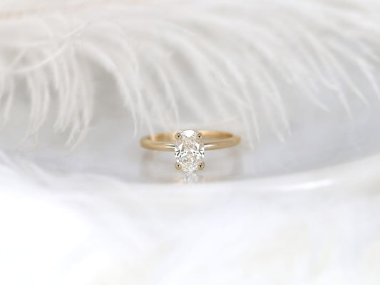 Stunning 1.01 CT Oval Moissanite Engagement Ring with Solitaire Design 1
