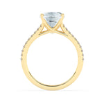 Stunning 4.0 CT Oval Moissanite Engagement Ring with Split Shank Pave Design 3