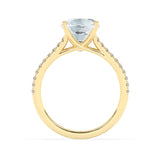 Stunning 4.0 CT Oval Moissanite Engagement Ring with Split Shank Pave Design 3