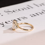 Stunning 1.0 - 2.0 CT Emerald Moissanite Engagement Ring with Three Stone Design 10