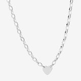Round Cut Cubic Zirconia in 925 Sterling Silver Necklace 4