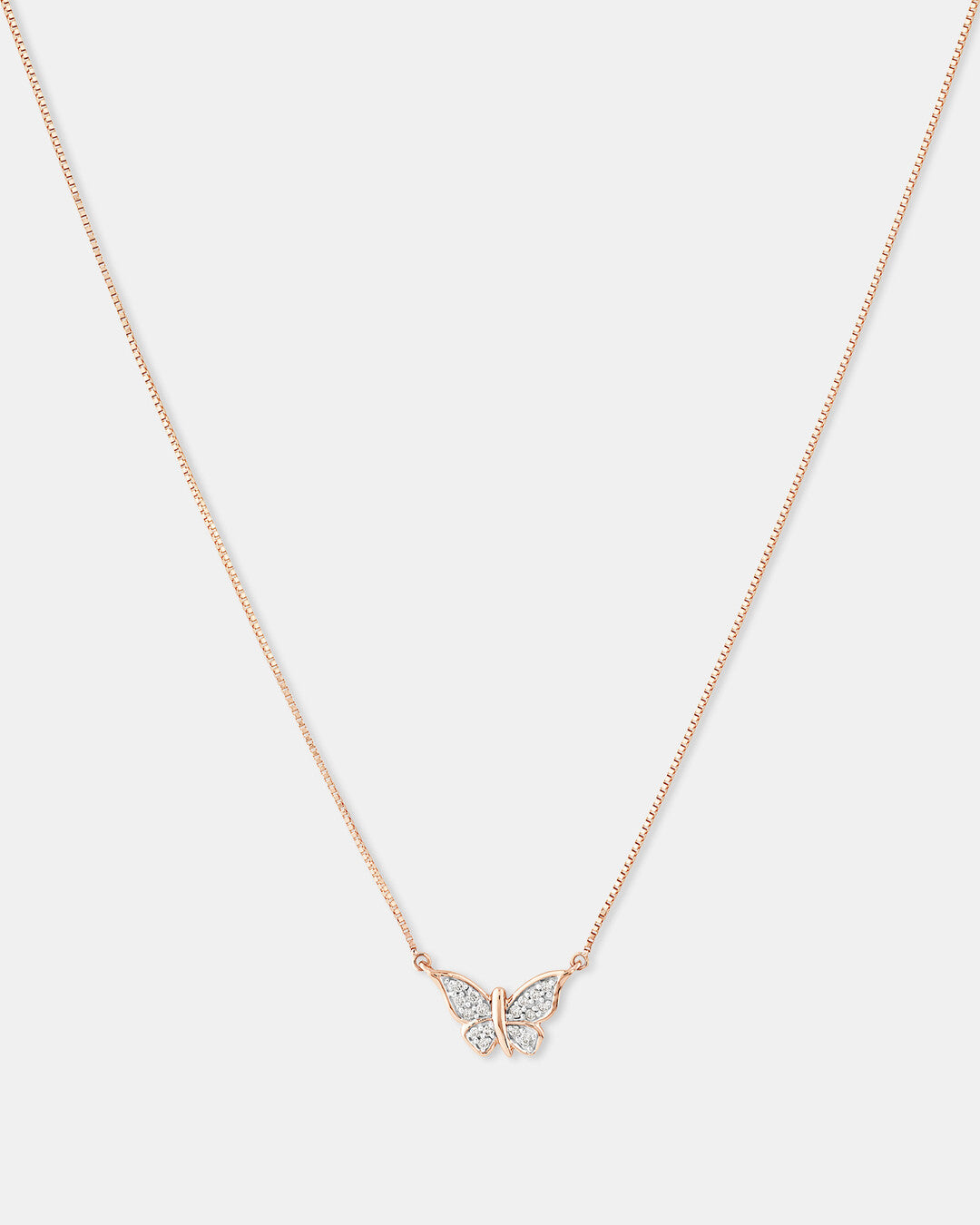 Round Cut Cubic Zirconia in 925 Sterling Silver Necklace 1