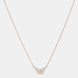 Round Cut Cubic Zirconia in 925 Sterling Silver Necklace 1