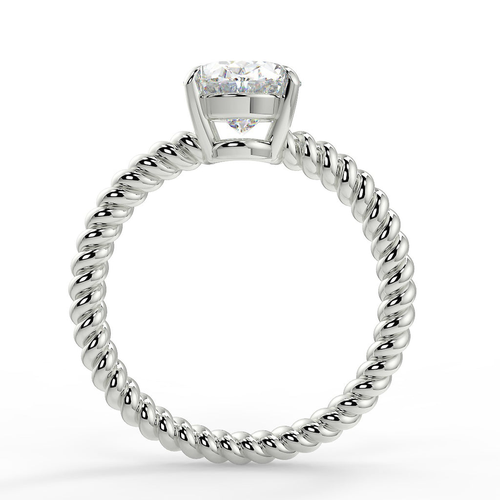 Stunning 2.11 CT Oval Moissanite Engagement Ring with Solitaire Design 7