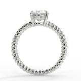 Stunning 2.11 CT Oval Moissanite Engagement Ring with Solitaire Design 7
