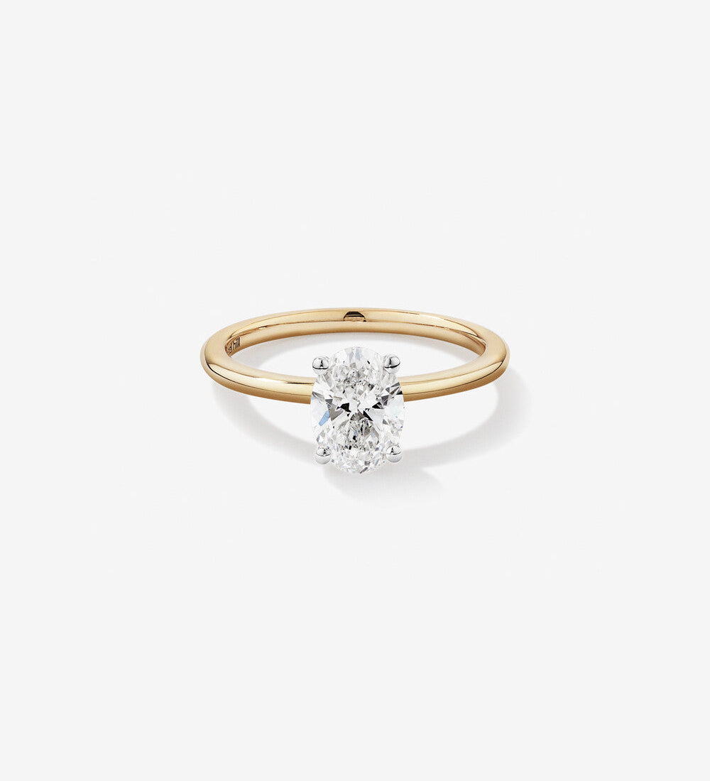 Stunning 1.25 CT Oval Moissanite Engagement Ring in Solitaire Design 1