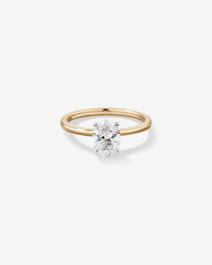 Stunning 1.25 CT Oval Moissanite Engagement Ring in Solitaire Design 1