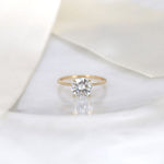 Stunning 2.0 CT Round Moissanite Engagement Ring with Solitaire Design 1