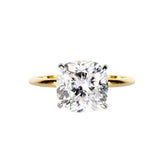 Cushion Cut Solitaire Style Cubic Zirconia in 925 Sterling Silver Ring 1