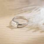Stunning 3.0 CT Radiant Moissanite Engagement Ring with Solitaire Design 3