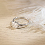 Stunning 3.0 CT Radiant Moissanite Engagement Ring with Solitaire Design 3