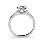 Round Cut channel Setting Cubic Zirconia in 925 Sterling Silver Ring 4
