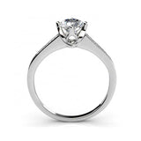 Round Cut channel Setting Cubic Zirconia in 925 Sterling Silver Ring 4