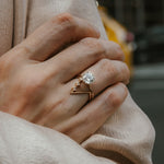 Stunning 1.0 CT Round Moissanite Engagement Ring with Solitaire Design 10