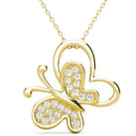 Round Cut Cubic Zirconia in 925 Sterling Silver Necklace 1