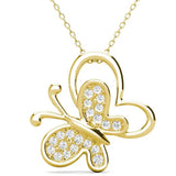 Round Cut Cubic Zirconia in 925 Sterling Silver Necklace 1