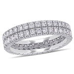 Round Cut Cubic Zirconia in 925 Sterling Silver Wedding Bands 8