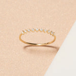 Stunning 0.2 TCW Round Moissanite Stones Half Eternity Wedding Bands 6