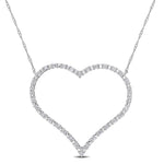 Round Cut Cubic Zirconia in 925 Sterling Silver Necklace 8
