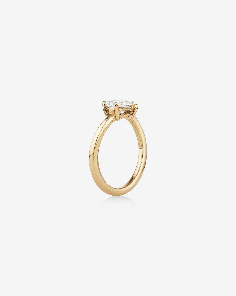 Stunning 0.90 CT Pear & Marquise Moissanite Engagement Ring With Open Band Design 3