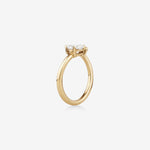 Stunning 0.90 CT Pear & Marquise Moissanite Engagement Ring With Open Band Design 3