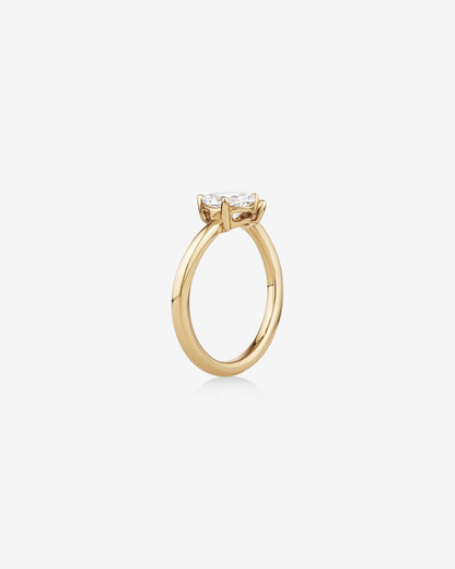 Stunning 0.90 CT Pear & Marquise Moissanite Engagement Ring With Open Band Design 3