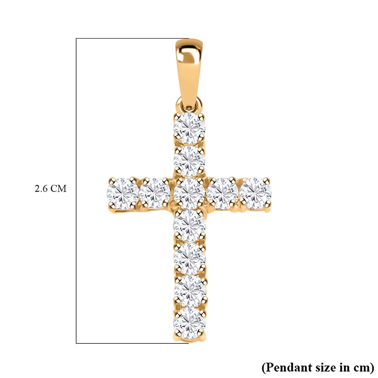 Round Cut Cubic Zirconia in 925 Sterling Silver Necklace 6