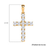 Round Cut Cubic Zirconia in 925 Sterling Silver Necklace 6