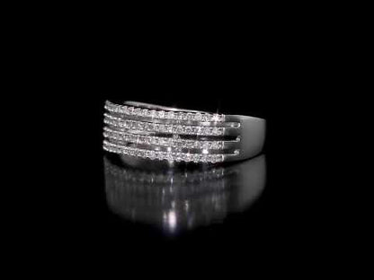 Round Cut Cubic Zirconia in 925 Sterling Silver Wedding Bands 11