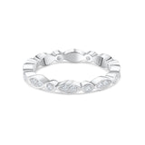 Stunning 0.2 TCW Round Moissanite Stones Vintage Wedding Bands 1