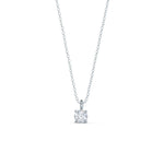 1.0 CT Round Moissanite Diamond Solitaire Necklace in Solid Gold 5