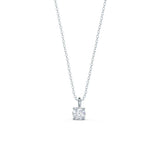 1.0 CT Round Moissanite Diamond Solitaire Necklace in Solid Gold 5