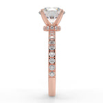 Stunning 2.0 CT Round Moissanite Engagement Ring with Pave Design 10