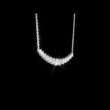 Round Cut Cubic Zirconia in 925 Sterling Silver Necklace 4