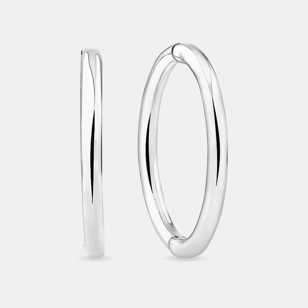 Round Cut Cubic Zirconia in 925 Sterling Silver Earrings 1