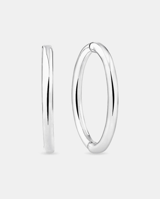 Round Cut Cubic Zirconia in 925 Sterling Silver Earrings 1