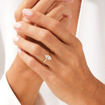 Stunning 1.0-2.0 CT Marquise Moissanite Engagement Ring with Bezel Design 8